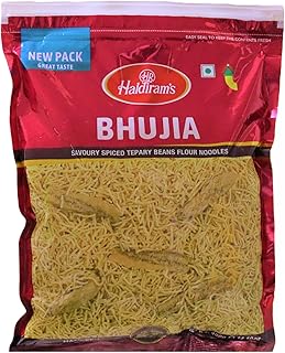 Haldiram's Delhi Bhujia Masala Crispy Crunchy Traditional Namkeen Mildly Spiced Flavorful Made with All Natural Ingredients 400g