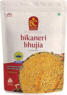 Bhikharam Chandmal - Bikaneri Bhujia - Rajasthani Bhujia - Namkeen - Indian Snacks - 800Gm (Pack of 1)