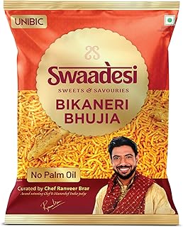 Unibic Swaadesi No Palm Oil Bikaneri Bhujia | Crunchy Healthy Snacks, Ready to Eat | 200gm