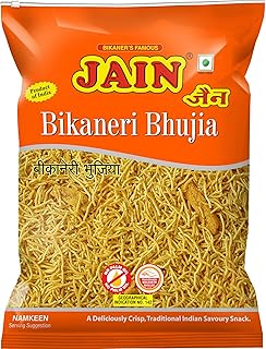 JAIN Authentic Bikaneri Bhujia, 100% Handmade, No Palm Oil, Zipper Pack, Size - 1Kg